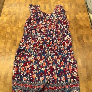 Loft red floral romper.